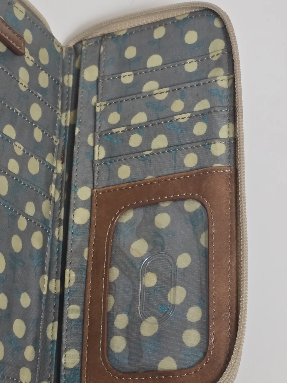 Fossil Key-per Zip Around Clutch Wallet W/key